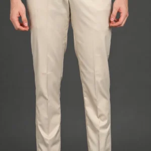 Ornilla Men Regular Fit Beige Viscose Rayon Trousers