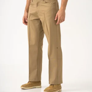 Pecan Khaki Relaxed Fit Korean Pintuck Pants